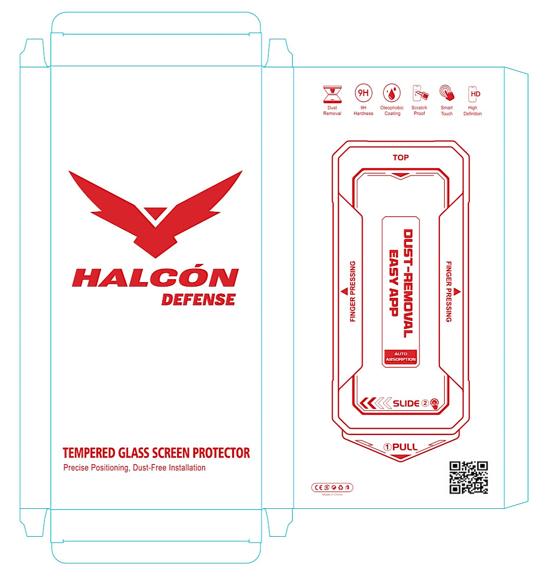 Halcon Clear Tempered Glass Protector for iPhone 15Pro Series